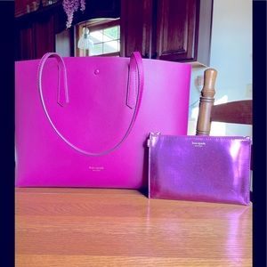 Kate Spade all day large tote w/detachable pouch
